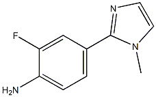 2-FLUORO-4-(1-METHYLIMIDAZOL-2-YL)-PHENYLAMINE 结构式
