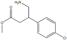 methyl 4-amino-3-(4-chlorophenyl)butanoate Structure