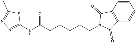 6-(1,3-dioxo-1,3-dihydro-2H-isoindol-2-yl)-N-(5-methyl-1,3,4-thiadiazol-2-yl)hexanamide