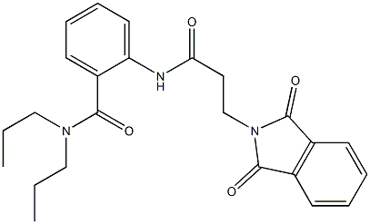 2-{[3-(1,3-dioxo-1,3-dihydro-2H-isoindol-2-yl)propanoyl]amino}-N,N-dipropylbenzamide