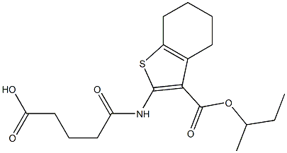 5-{[3-(sec-butoxycarbonyl)-4,5,6,7-tetrahydro-1-benzothien-2-yl]amino}-5-oxopentanoic acid