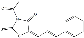 3-acetyl-5-(3-phenyl-2-propenylidene)-2-thioxo-1,3-thiazolidin-4-one