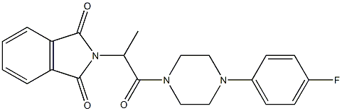 2-{2-[4-(4-fluorophenyl)-1-piperazinyl]-1-methyl-2-oxoethyl}-1H-isoindole-1,3(2H)-dione