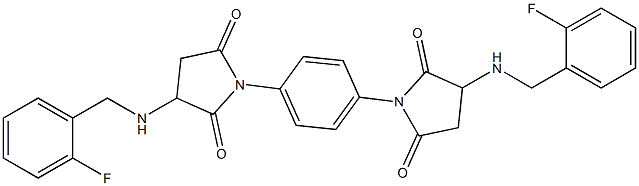 3-[(2-fluorobenzyl)amino]-1-(4-{3-[(2-fluorobenzyl)amino]-2,5-dioxo-1-pyrrolidinyl}phenyl)-2,5-pyrrolidinedione