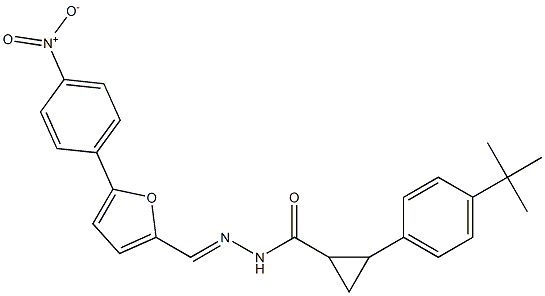 2-(4-tert-butylphenyl)-N'-[(5-{4-nitrophenyl}-2-furyl)methylene]cyclopropanecarbohydrazide