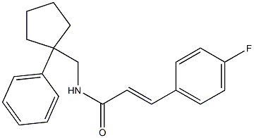3-(4-fluorophenyl)-N-[(1-phenylcyclopentyl)methyl]acrylamide