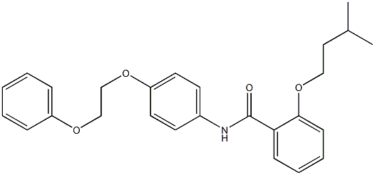 2-(isopentyloxy)-N-[4-(2-phenoxyethoxy)phenyl]benzamide