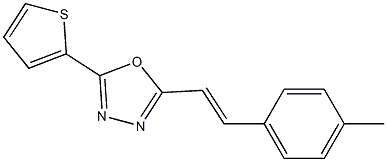 2-[(E)-2-(4-methylphenyl)ethenyl]-5-(2-thienyl)-1,3,4-oxadiazole