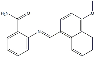 2-{[(E)-(4-methoxy-1-naphthyl)methylidene]amino}benzamide