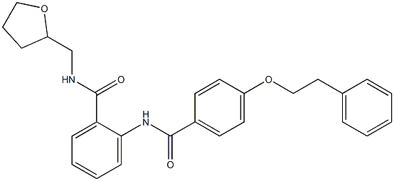 2-{[4-(phenethyloxy)benzoyl]amino}-N-(tetrahydro-2-furanylmethyl)benzamide