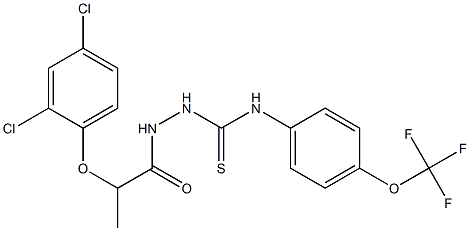 2-[2-(2,4-dichlorophenoxy)propanoyl]-N-[4-(trifluoromethoxy)phenyl]-1-hydrazinecarbothioamide