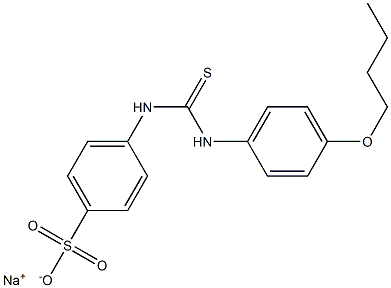 p-[3-(p-Butoxyphenyl)thioureido]benzenesulfonic acid sodium salt