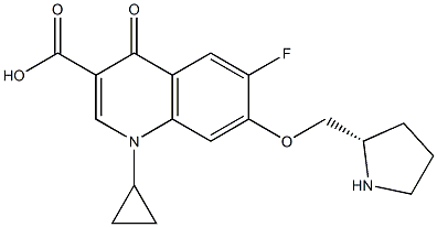 7-[[(2S)-2-Pyrrolidinyl]methoxy]-1-cyclopropyl-6-fluoro-1,4-dihydro-4-oxoquinoline-3-carboxylic acid