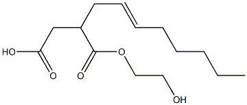 2-(2-Octenyl)succinic acid hydrogen 1-(2-hydroxyethyl) ester Structure