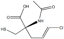(E-3-Chloro-2-propenyl)mercapturic acid 结构式