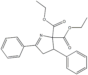 3,5-Diphenyl-3,4-dihydro-2H-pyrrole-2,2-dicarboxylic acid diethyl ester