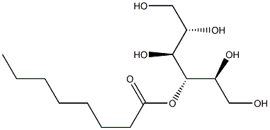 L-マンニトール3-オクタノアート 化学構造式