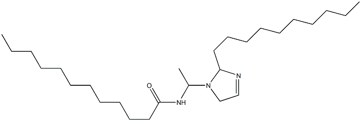 1-(1-ラウロイルアミノエチル)-2-デシル-3-イミダゾリン 化学構造式