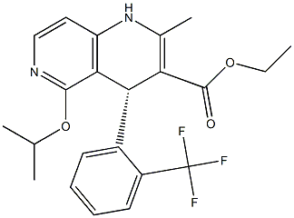 (4R)-1,4-Dihydro-5-isopropyloxy-2-methyl-4-[2-(trifluoromethyl)phenyl]-1,6-naphthyridine-3-carboxylic acid ethyl ester