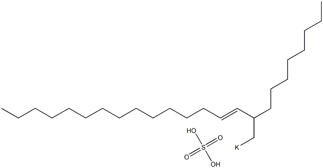 Sulfuric acid 2-octyl-3-heptadecenyl=potassium ester salt