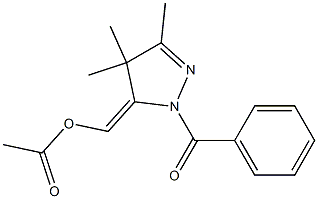 Acetic acid [[2-benzoyl-4,4,5-trimethyl-3,4-dihydro-2H-pyrazol]-3-ylidene]methyl ester