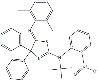 2-[tert-Butyl(2-nitrophenyl)amino]-5-(2,6-dimethylphenylimino)-4,4-diphenyl-2-thiazoline