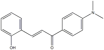 (E)-1-[4-(Dimethylamino)phenyl]-3-(2-hydroxyphenyl)-2-propene-1-one Struktur