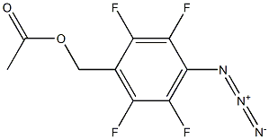 Acetic acid 4-azido-2,3,5,6-tetrafluorobenzyl ester Structure