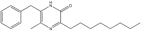 3-オクチル-5-メチル-6-ベンジルピラジン-2(1H)-オン 化学構造式
