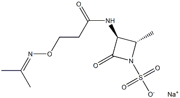 (3S,4S)-4-Methyl-2-oxo-3-[3-(1-methylethylidene)aminooxypropionylamino]azetidine-1-sulfonic acid sodium salt