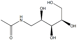 1-アセチルアミノ-1-デオキシ-D-アラビニトール 化学構造式
