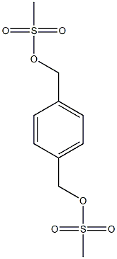 1,4-ベンゼンビス(メタノールメタンスルホナート) 化学構造式