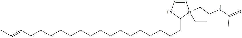 1-[2-(アセチルアミノ)エチル]-1-エチル-2-(17-ノナデセニル)-4-イミダゾリン-1-イウム 化学構造式