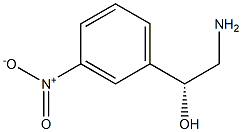 (R)-2-アミノ-1-(3-ニトロフェニル)エタノール 化学構造式