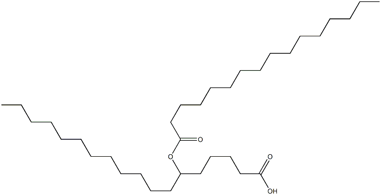6-ヘキサデカノイルオキシステアリン酸 化学構造式