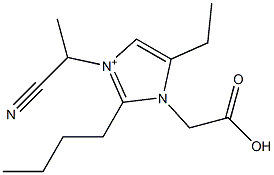 3-(1-Cyanoethyl)-2-butyl-5-ethyl-1-(carboxymethyl)-1H-imidazol-3-ium