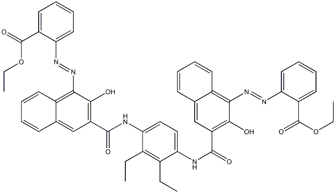 1,4-Bis[1-[[2-(ethoxycarbonyl)phenyl]azo]-2-hydroxy-3-naphthoylamino]-2,3-diethylbenzene