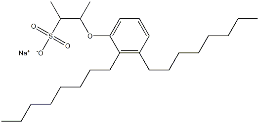 3-(2,3-Dioctylphenoxy)butane-2-sulfonic acid sodium salt