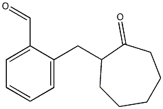 2-[(2-オキソシクロヘプチル)メチル]ベンズアルデヒド 化学構造式