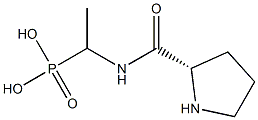 [1-(L-プロリルアミノ)エチル]ホスホン酸 化学構造式