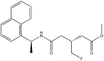(3R)-4-[[(S)-1-(1-Naphtyl)ethyl]aminocarbonyl]-3-(fluoromethyl)butyric acid methyl ester