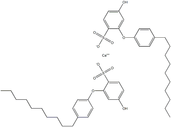 Bis(5-hydroxy-4'-decyl[oxybisbenzene]-2-sulfonic acid)calcium salt