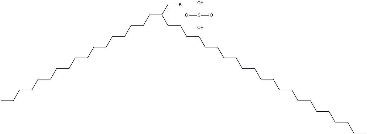 Sulfuric acid 2-heptadecyltetracosyl=potassium salt