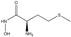 (R)-2-アミノ-N-ヒドロキシ-4-(メチルチオ)ブタンアミド 化学構造式