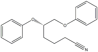 (S)-5,6-ジフェノキシヘキサンニトリル 化学構造式