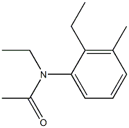 N-アセチル-2,N-ジエチル-3-メチルアニリン 化学構造式