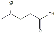 [S,(+)]-4-クロロ吉草酸 化学構造式