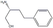 [R,(-)]-2-アミノ-4-フェニル-1-ブタノール 化学構造式