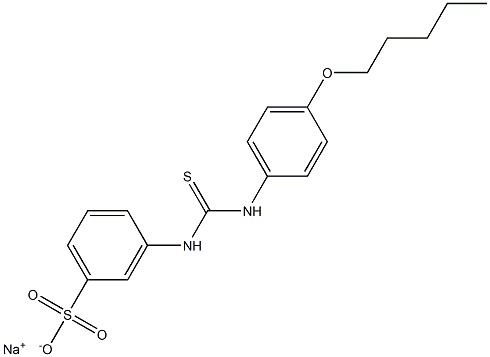 m-[3-[p-(Pentyloxy)phenyl]thioureido]benzenesulfonic acid sodium salt