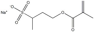 3-(Methacryloyloxy)-1-methyl-1-propanesulfonic acid sodium salt Struktur